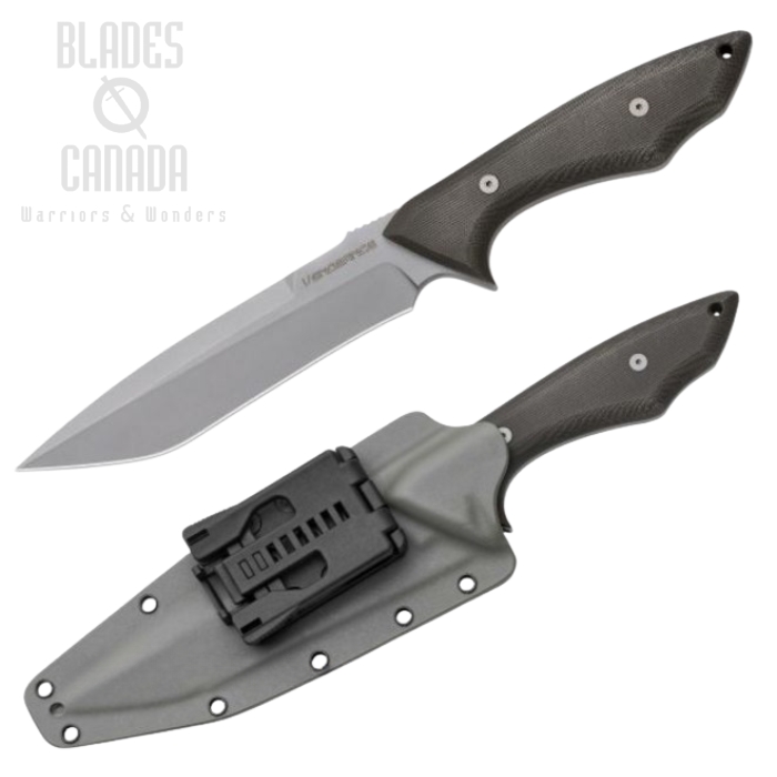 (image for) Fox Italy FKMD Hossom Vengeance Fixed Blade Knife, N690, Micarta, Kydex Sheath, FX-601