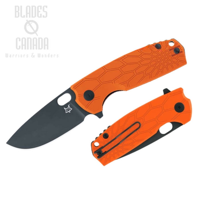 (image for) Fox Italy Core Flipper Folding Knife, N690, FRN Orange, FX-604 OR