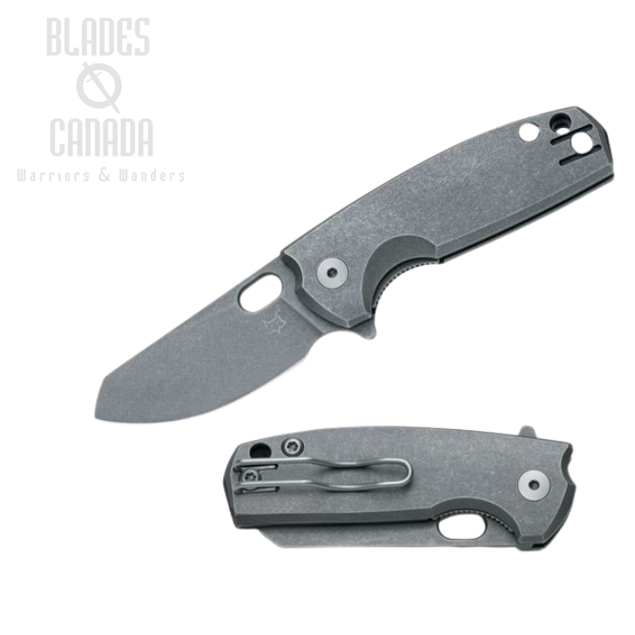 (image for) Fox Italy Baby Core Flipper Folding Knife, M390 Steel, Titanium, FX-608 TI