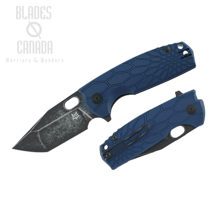 (image for) Fox Italy Core Flipper Folding Knife, N690 Black, FRN Blue, FX-612BLB