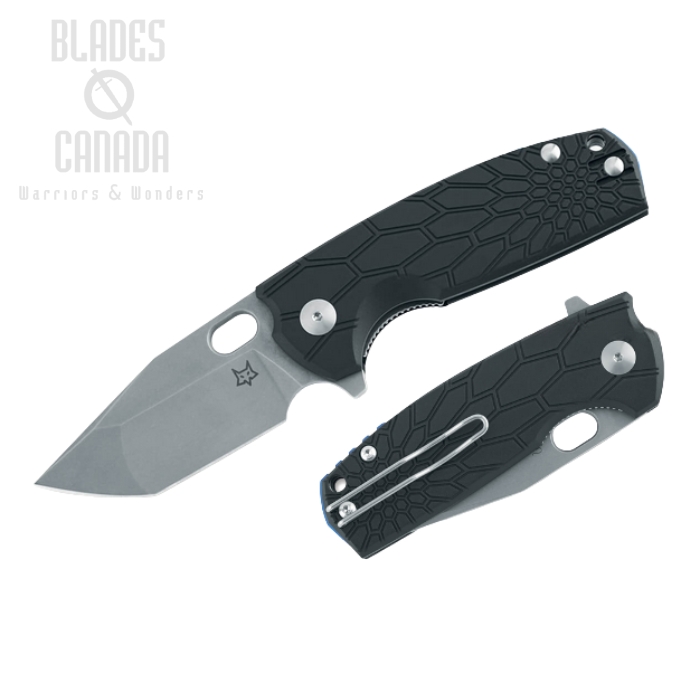(image for) Fox Italy Core Flipper Folding Knife, N690, FRN Black, FX-612 BS