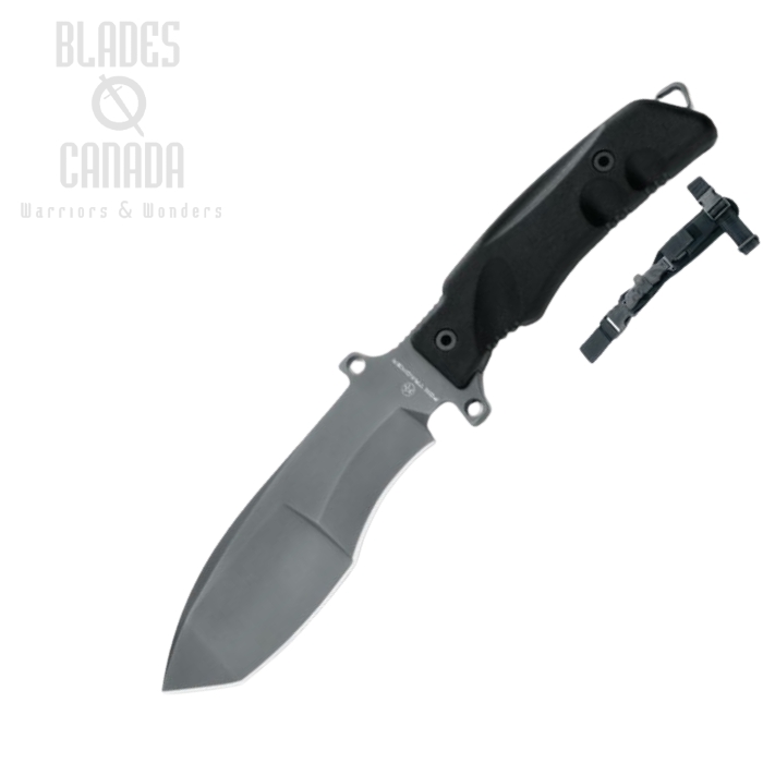(image for) Fox Italy FKMD Tracker Sniper Fixed Blade Knife, N690, Cordura Sheath, FX-9CM01 B