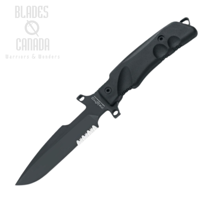 (image for) Fox Italy Predator I Fighting Knife , N690, MOLLE Nylon Sheath, FX-P3B