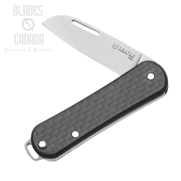 (image for) Fox Italy Vulpis Slipjoint Folding Knife, M390, Carbon Fiber, FX-VP108 CF