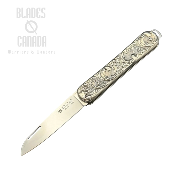 Fox Italy Vulpis Slipjoint Folding Knife, Limited Editions 2025, M390 Steel, Silver Handle, FX-VP130 AG