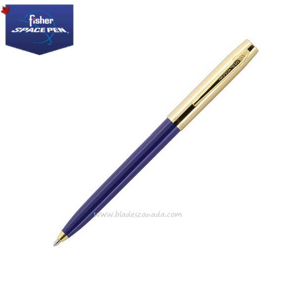Fisher Space Pen Apollo Pen, Blue/Gold, FP7756-BL - Click Image to Close