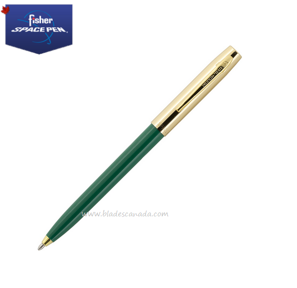 Fisher Space Pen Apollo Pen, Green/Gold, FP775G-GR - Click Image to Close