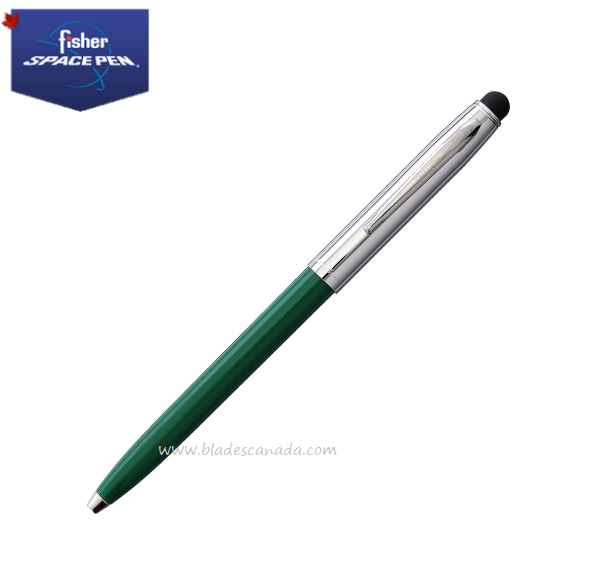 Fisher Space Pen, Green/Chrome with Stylus, FP775-GR/S