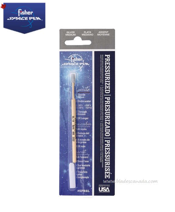 Fisher Space Pen Refill, Medium Ink Silver, FPSPR5L - Click Image to Close