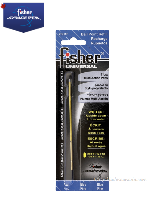 Fisher Space Pen Refill for Multi-Action Pens, Fine Point Blue, FPSU1F - Click Image to Close