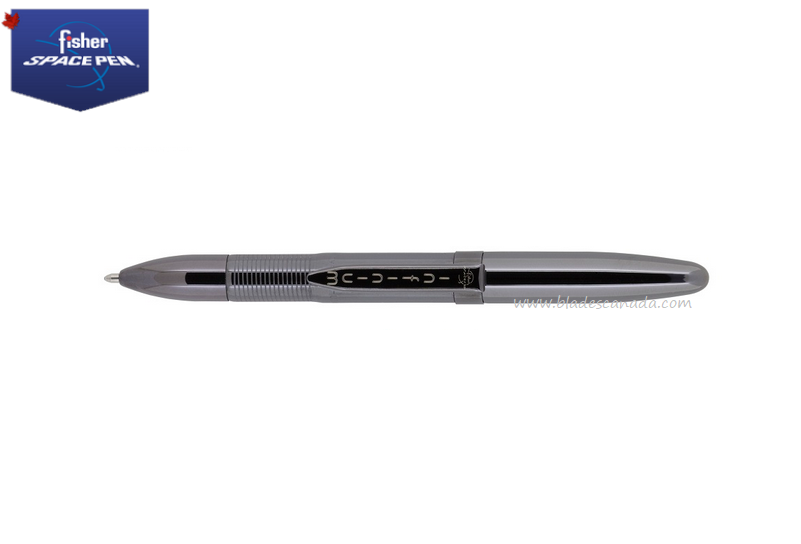 Fisher Space Pen Infinium Pen, Titanium Dark Matter Black, Blue Ink, FPINFB-1