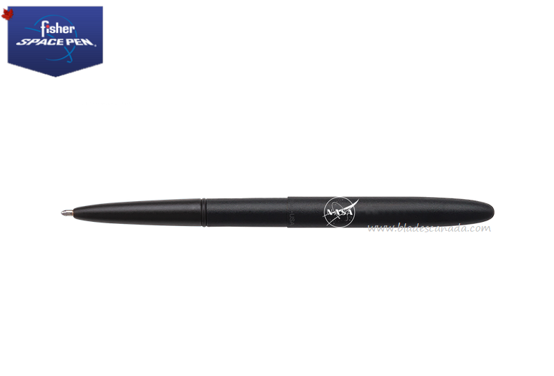 Fisher Space Pen Bullet Pen, Matte Black w/NASA Design, FP400B-NASAMB