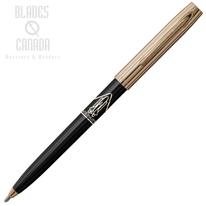 (image for) Fisher Space Pen Cap-O-Matic Space Pen, Black/Gold Cap, Medium Point, S294G