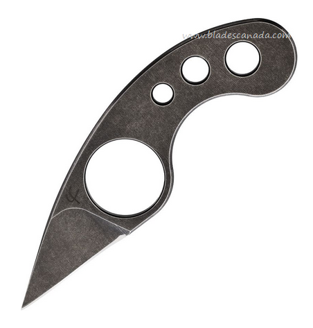 Fred Perrin La Griffe Fixed Blade Knife, 440C Black SW, Kydex Sheath, FRDGBK