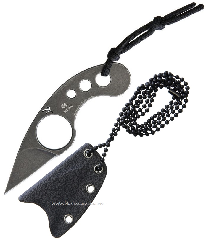 Fred Perrin La Griffe Fixed Blade Neck Knife, D2 SW, Kydex Sheath, FRDGD2 - Click Image to Close