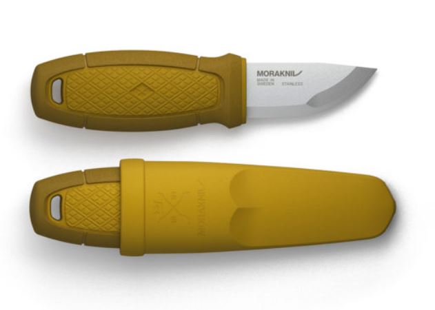 Morakniv Eldris Mini Fixed Knife, 12C27, Yellow, 12650