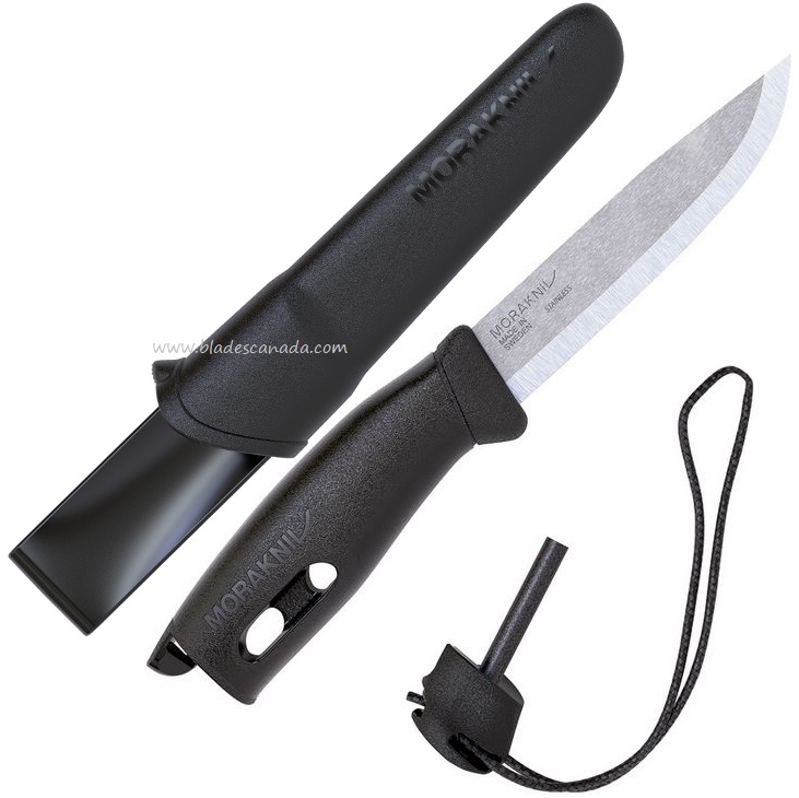 Morakniv Companion Spark Fixed Blade Knife, Stainless, Black, 13567 - Click Image to Close