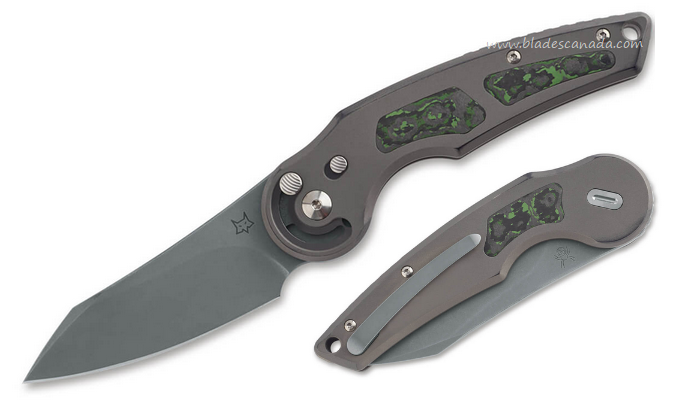 Fox Italy Jupiter Slide Lock Folding Knife, M390, Carbon Fiber/Titanium, FX-555 TIBR