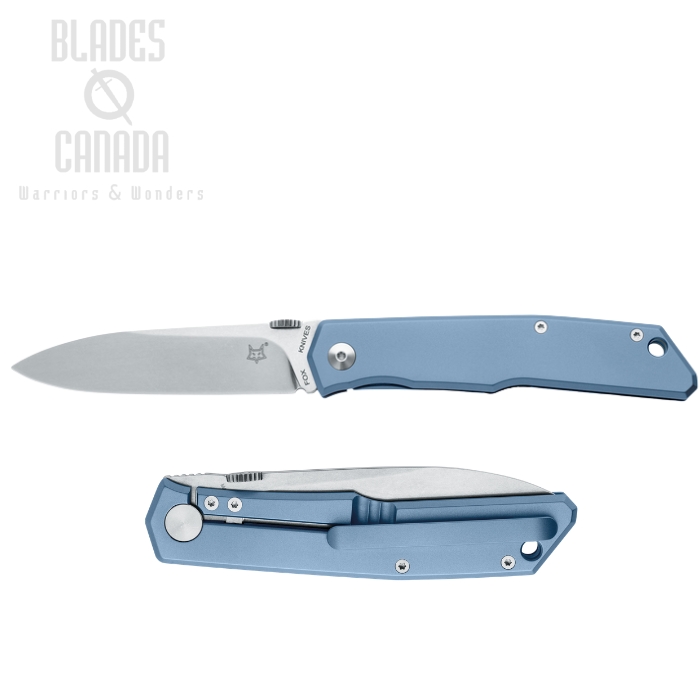 Fox Italy Terzuola Titan Folding Knife, N690, Titanium Blue, FX-525 TI BL (image for) Fox Italy Terzuola Titan Folding Knife, N690, Titanium Blue, FX-525 TI BL