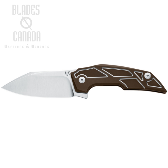 Fox Phoenix Tashi Bharucha Flipper Folding Knife, M390, Titanium Brown, FX-531 TI BR (image for) Fox Phoenix Tashi Bharucha Flipper Folding Knife, M390, Titanium Brown, FX-531 TI BR