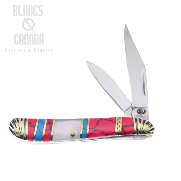 (image for) Frost Silverhorse SHS-107RBW Peanut - MOP Turquoise & Red