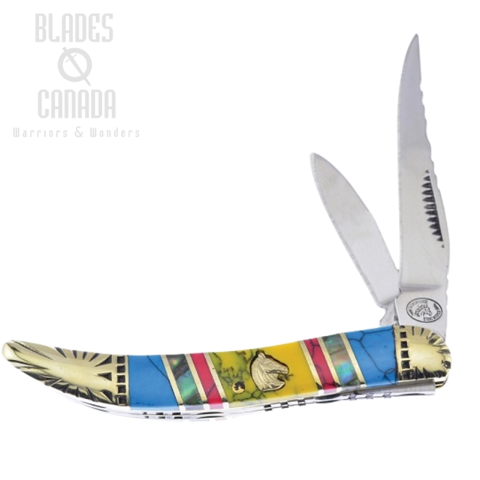 (image for) Frost Silverhorse SHS-109BARY2 Toothpick - Turquoise, Red, Yellow