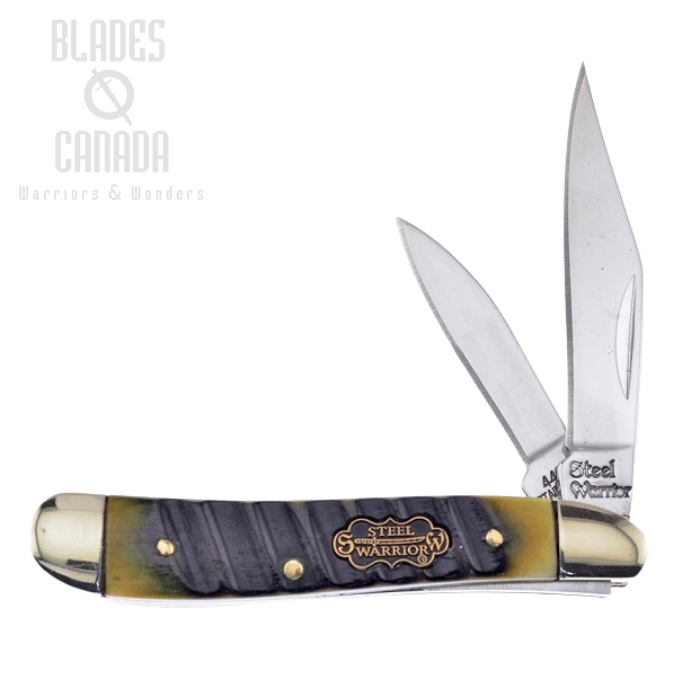 Frost Steel Warrior SW-107BRJS Peanut - Chainsaw Bone (image for) Frost Steel Warrior SW-107BRJS Peanut - Chainsaw Bone