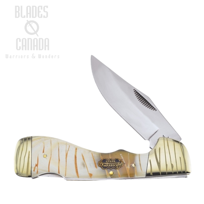 Frost Steel Warriors SW-405TG Choctaw Large - Tiger Striped Bone (image for) Frost Steel Warriors SW-405TG Choctaw Large - Tiger Striped Bone