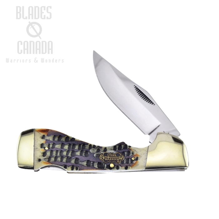 Frost Steel Warriors SW-405WABS Choctaw Large - Winter Aged Jigged Bone (image for) Frost Steel Warriors SW-405WABS Choctaw Large - Winter Aged Jigged Bone