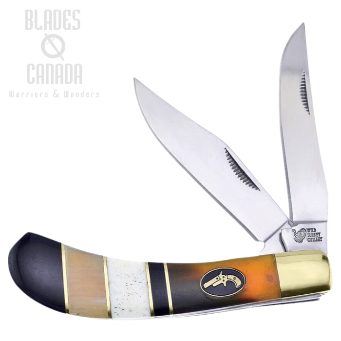Frost Wild Turkey Slipjoint Sadlehorn Folding Knife, Ox & Buffalo Horn, WTC528SBH (image for) Frost Wild Turkey Slipjoint Sadlehorn Folding Knife, Ox & Buffalo Horn, WTC528SBH