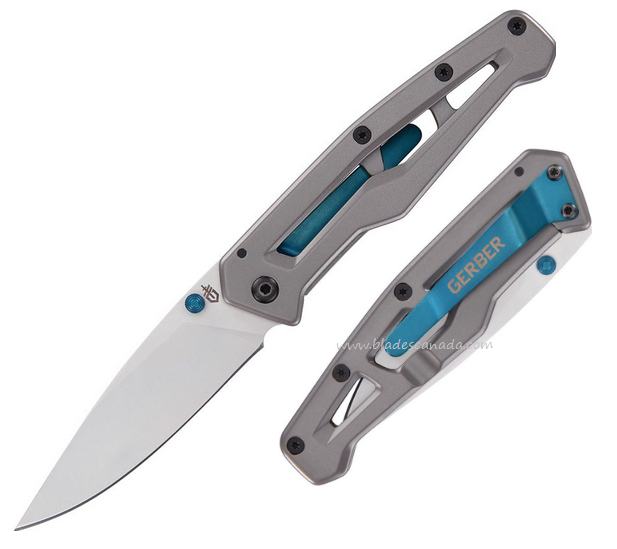 Gerber Paralite Framelock Folding Knife, Stainless Satin, G1069415