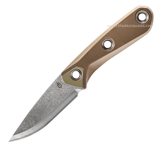 Gerber Principle Fixed Blade Knife, 420HC SW, Coyote Brown Handle, G1657