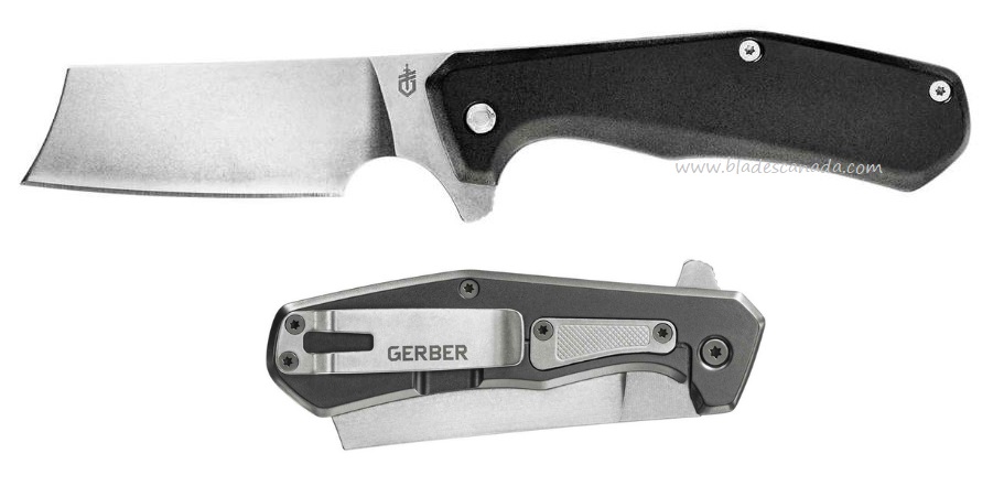 Gerber Asada Flipper Framelock Knife, Aluminum Black, G1807
