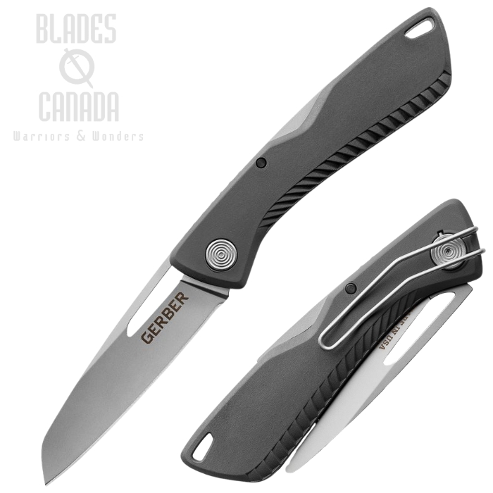 Gerber Sharkbelly Lockback Folding Knife, 420HC Satin, GRN Black Sharkskin Grip, G3214 (image for) Gerber Sharkbelly Lockback Folding Knife, 420HC Satin, GRN Black Sharkskin Grip, G3214