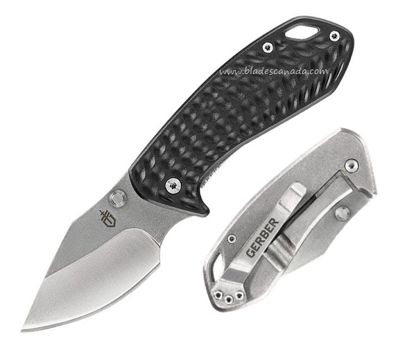 Gerber Kettlebell Flipper Framelock Knife, Aluminum Grey/Stainless Black, G3426