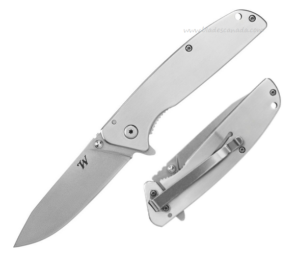 Gerber Iron Sight Flipper Framelock Knife, Satin Blade, Alumium Handle, G3431