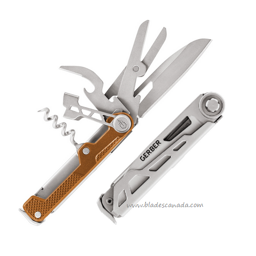 Gerber Armbar Cork Folding Knife/Multi-Tool, Aluminum Orange