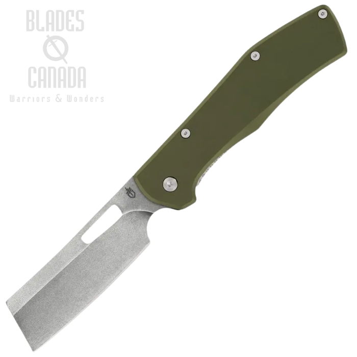 Gerber Flatiron Framelock Folding Knife, Stainless SW, Aluminum Green, G3765