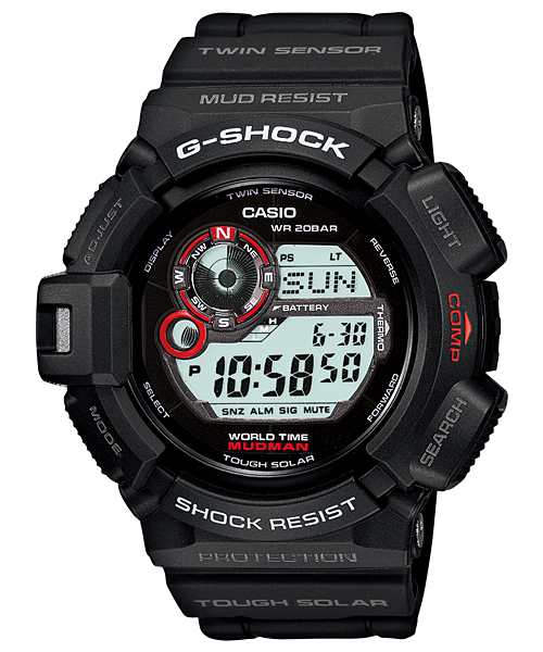 G Shock G9300-1 Mudman Solar with Compass - Click Image to Close