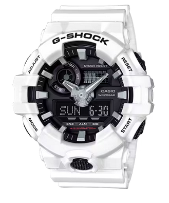 G-Shock GA700-7A Analog Digital Watch, White