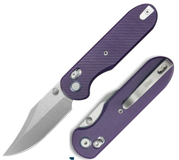 (image for) GEO Ethereal Cutter Folding Knife, M390 Steel, Purple G10, GEO2401L