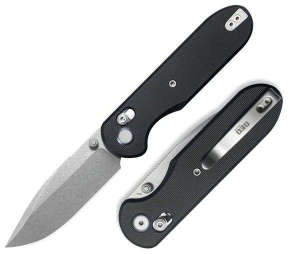 (image for) GEO Ethereal Cutter Folding Knife, M390 Steel, Black G10, GEO2402F
