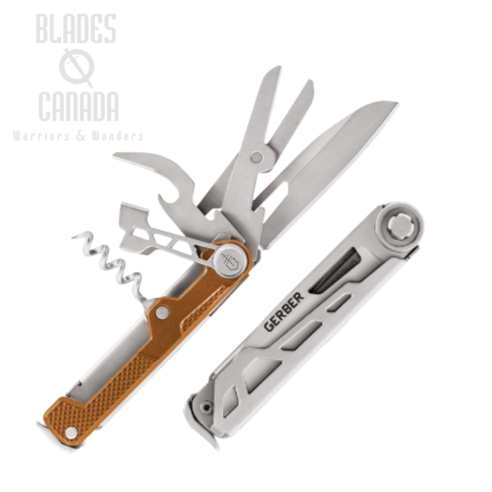 (image for) Gerber Armbar Cork Folding Knife/Multi-Tool, Aluminum Orange, G3564
