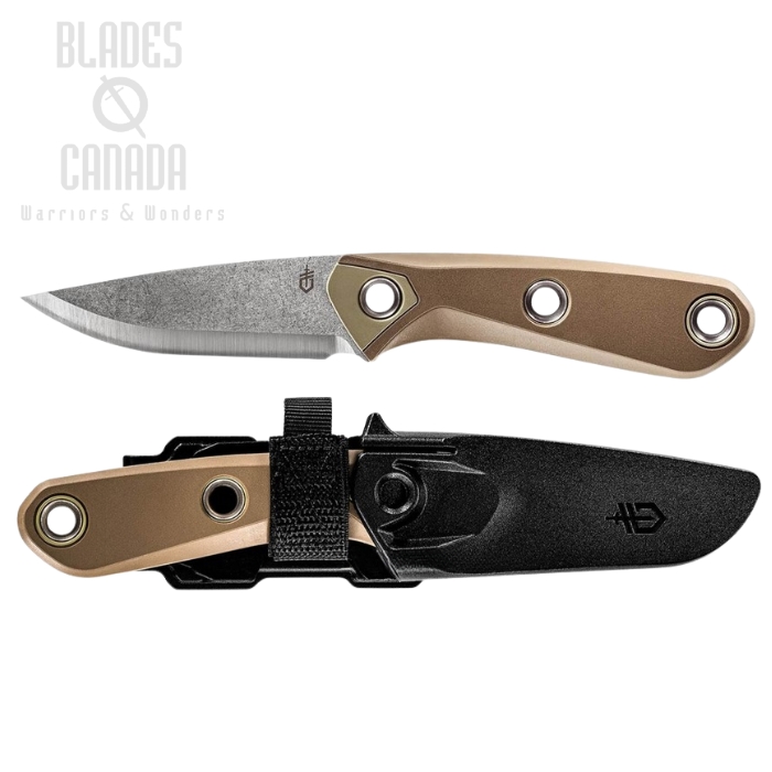 (image for) Gerber Principle Fixed Blade Knife, 420HC SW, Coyote Brown Handle, G1657