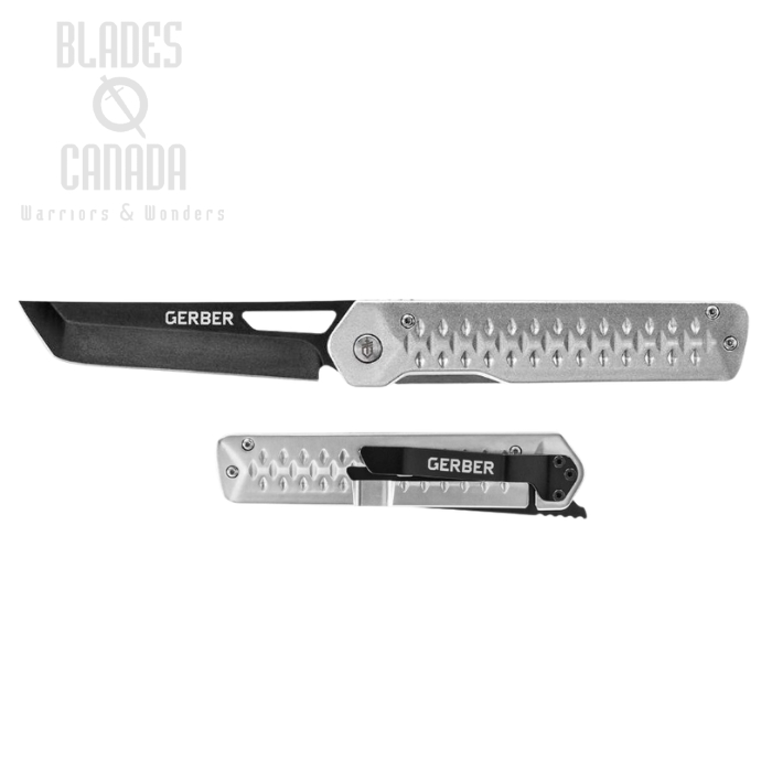 (image for) Gerber Ayako Framelock Folding Knife, Aluminum Silver, G1689