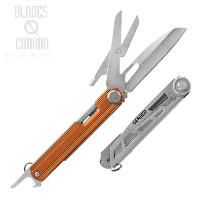 (image for) Gerber Armbar Slim Cut Folding Knife Multitool, Aluminum Orange, G1724