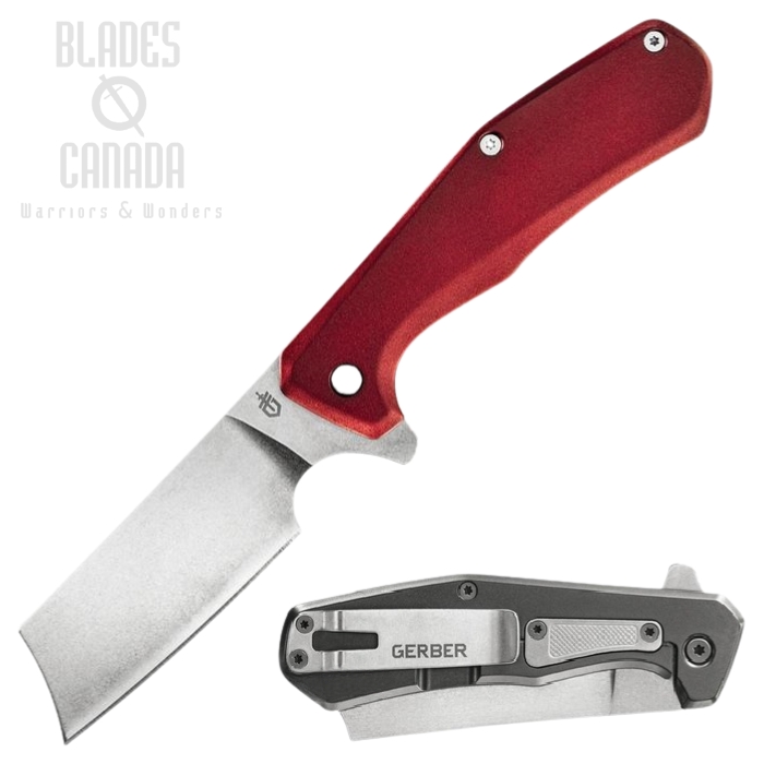 Gerber ASADA Flipper Framelock Knife, Aluminum Red/Stainless, G1805 (image for) Gerber ASADA Flipper Framelock Knife, Aluminum Red/Stainless, G1805