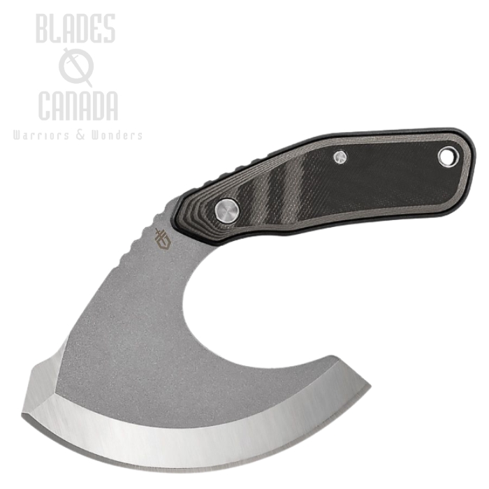 (image for) Gerber Downwind Ulu Fixed Blade Knife, Stainless SW, G10 Black/Grey, G1822