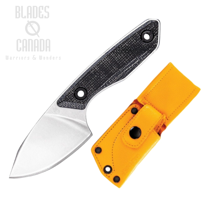 (image for) Gerber Stowe Fixed Blade Knife, 440 SW, Micarta Black, Leather Sheath, G1905