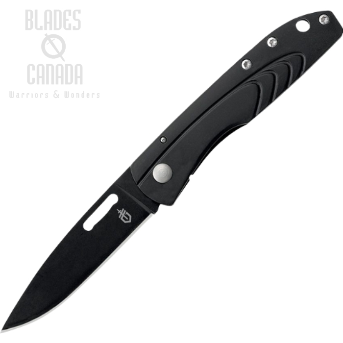 (image for) Gerber STL 2.0 Framelock Folding Knife, Stainless Black Blade, Stainless Black Handle, G3169